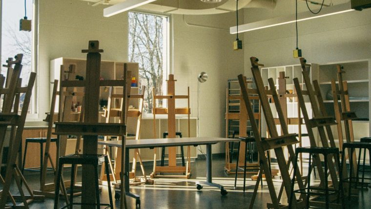 Interieur van Foyer in Wijkcentrum Het Baken
